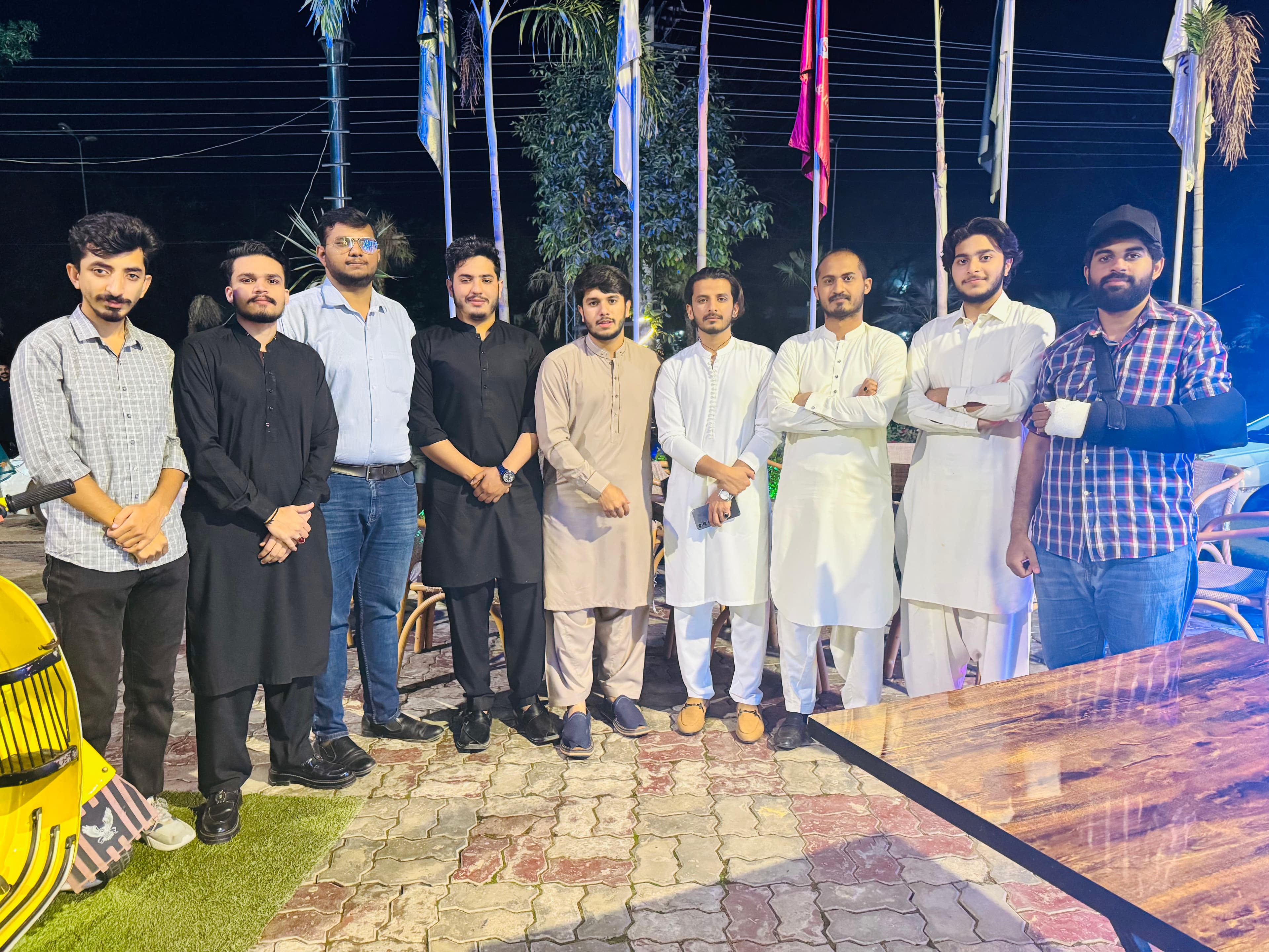 Team members together at an Infinity Wave gathering or event