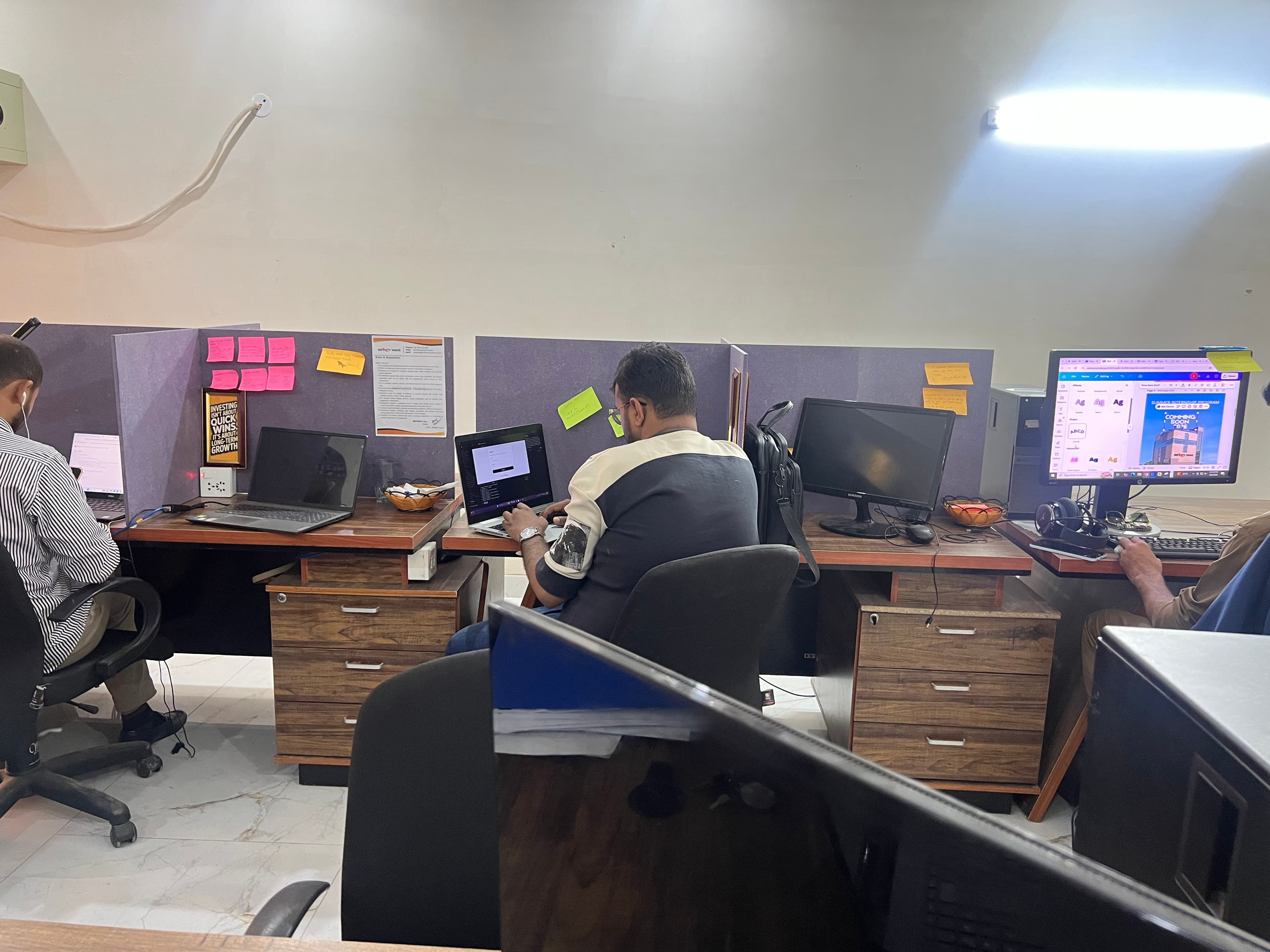 Infinity Wave culture moment showing people and workplace atmosphere